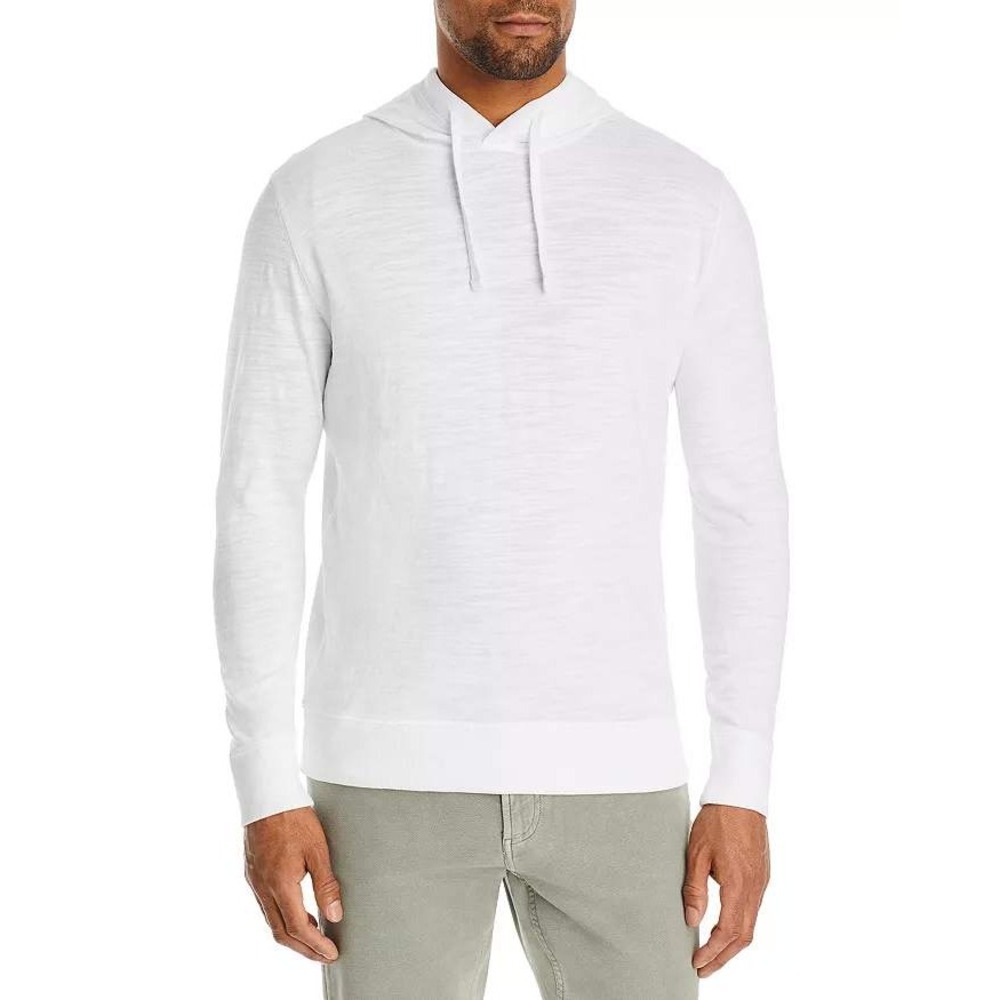 Faherty Sunwashed Organic Cotton Slub Hoodie White Mens Large Pullover Coastal